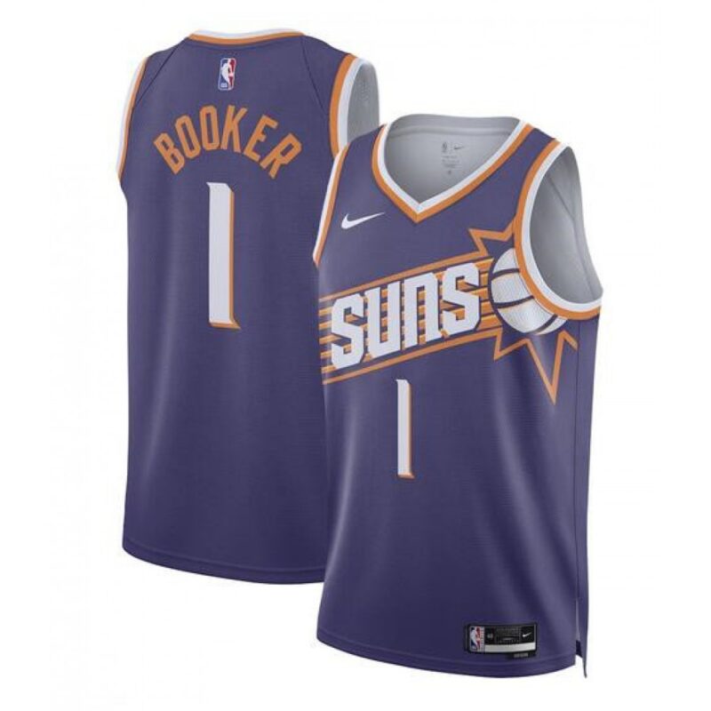 68640d286d394_1 Men's Phoenix Suns #1 Devin Booker Purple 2023 Icon Edition Stitched Basketball Jersey