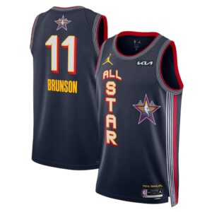 68640d4a8c351_1 Unisex #11 Jalen Brunson Navy 2025 NBA All-Star Game Swingman Player Jersey