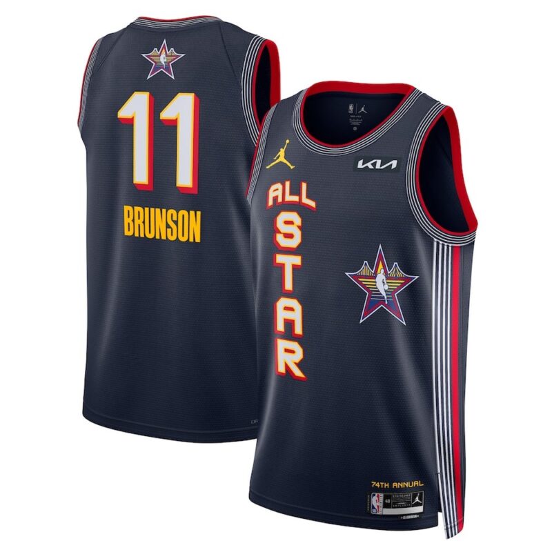 68640d4a8c351_1 Unisex #11 Jalen Brunson Navy 2025 NBA All-Star Game Swingman Player Jersey