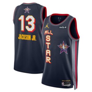 68640d4de258c_1 Unisex #13 Jaren Jackson Jr. Navy 2025 NBA All-Star Game Swingman Player Jersey