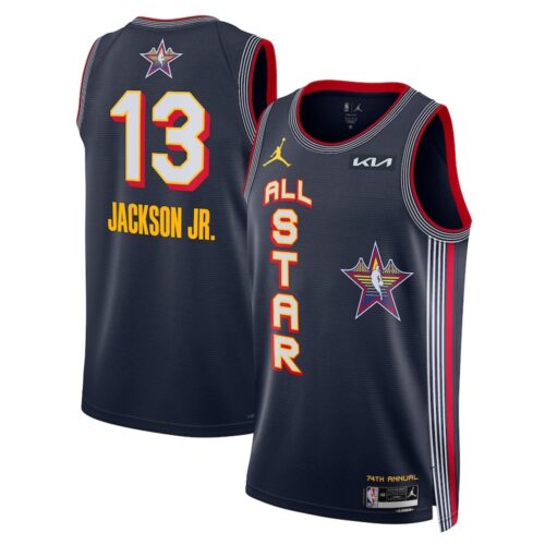 68640d4de258c_1 Unisex #13 Jaren Jackson Jr. Navy 2025 NBA All-Star Game Swingman Player Jersey