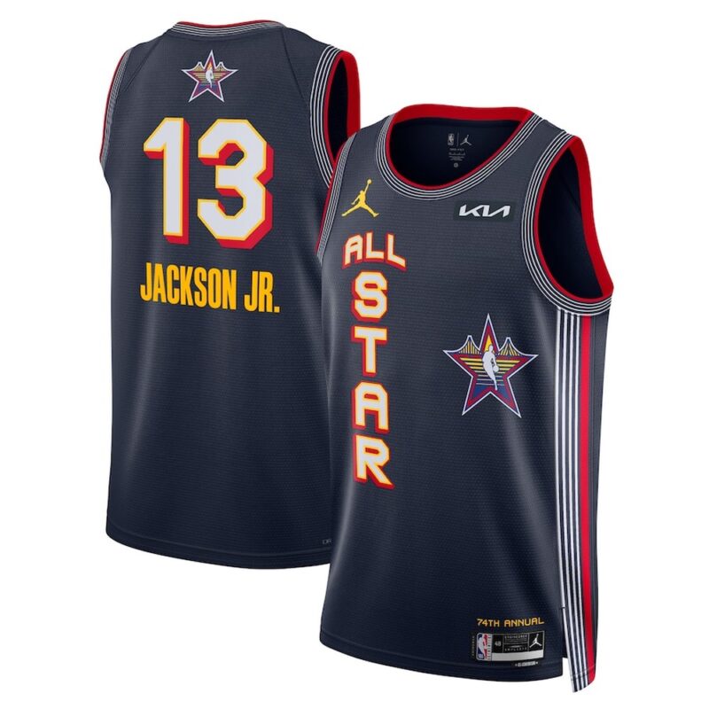 68640d4de258c_1 Unisex #13 Jaren Jackson Jr. Navy 2025 NBA All-Star Game Swingman Player Jersey