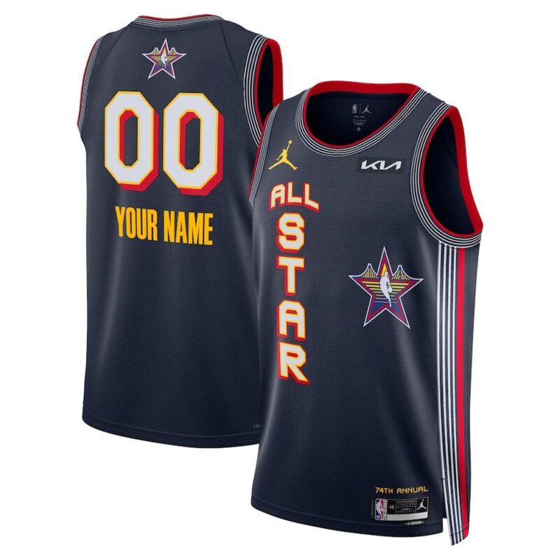 68640d5ddd007_1 Unisex Navy 2025 NBA All-Star Game Swingman Custom Jersey