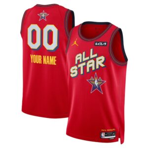 68640d60b8510_1 Unisex Red 2025 NBA All-Star Game Swingman Custom Jersey