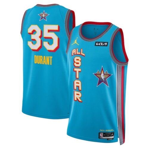 68640d63a5fa3_1 Unisex #35 Kevin Durant Light Blue 2025 NBA All-Star Game Swingman Player Jersey