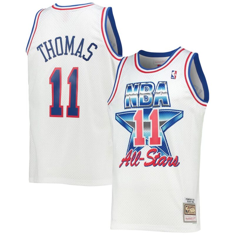 68640d770b241_1 Men's Eastern Conference #11 Isiah Thomas White Hardwood Classics 1992 NBA All-Star Game Swingman Jersey