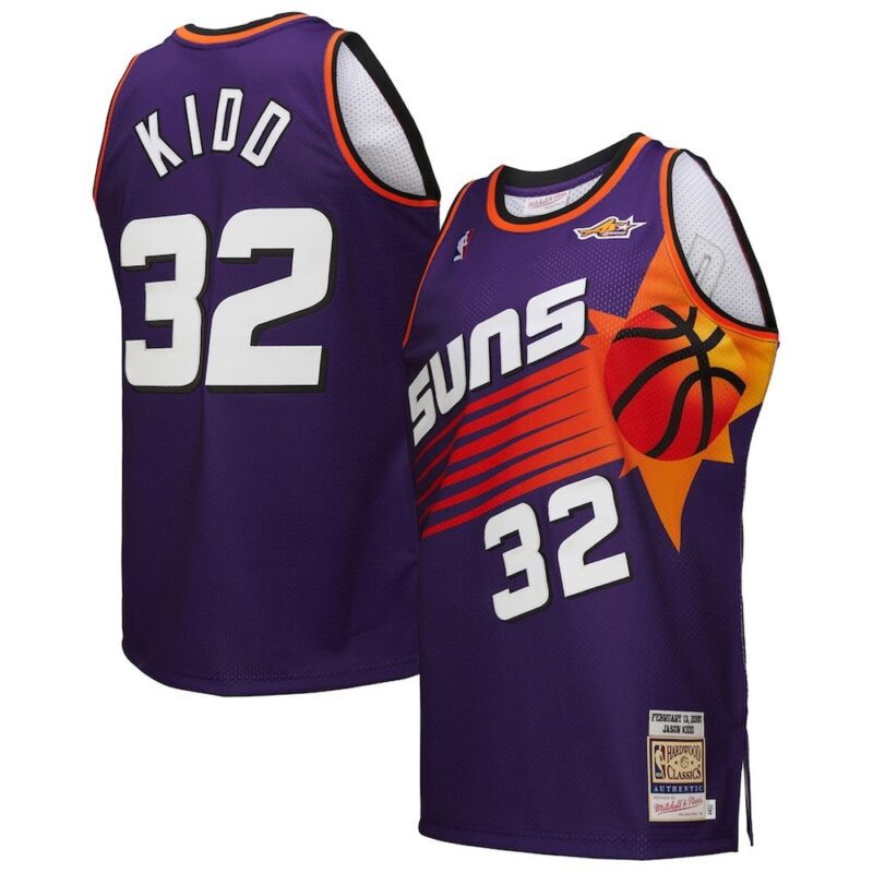 68640e3d80d5a_1 Men's Phoenix Suns #32 Jason Kidd Purple 2000 NBA All-Star Game Authentic Jersey