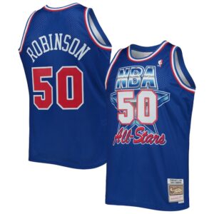 68640e4a6dd09_1 Men's Western Conference #50 David Robinson Royal Hardwood Classics 1992 NBA All-Star Game Swingman Jersey