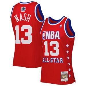 68640e571c299_1 Men's Western Conference #13 Steve Nash Red 2003 All Star Game Swingman Jersey