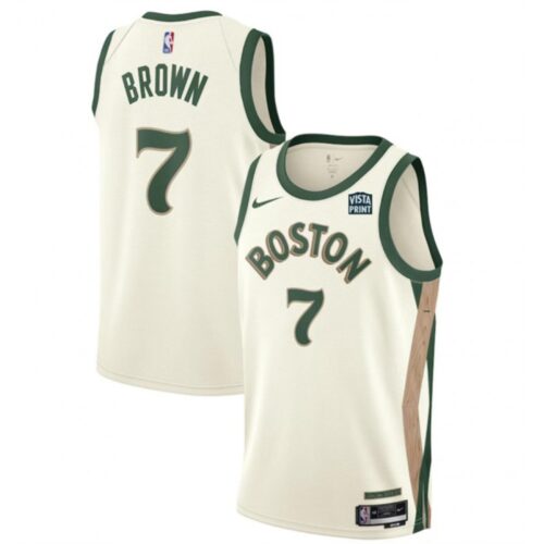 68640e7b9f3f0_1 Men's Boston Celtics #7 Jaylen Brown Cream 2023-24 City Edition Stitched Basketball Jersey