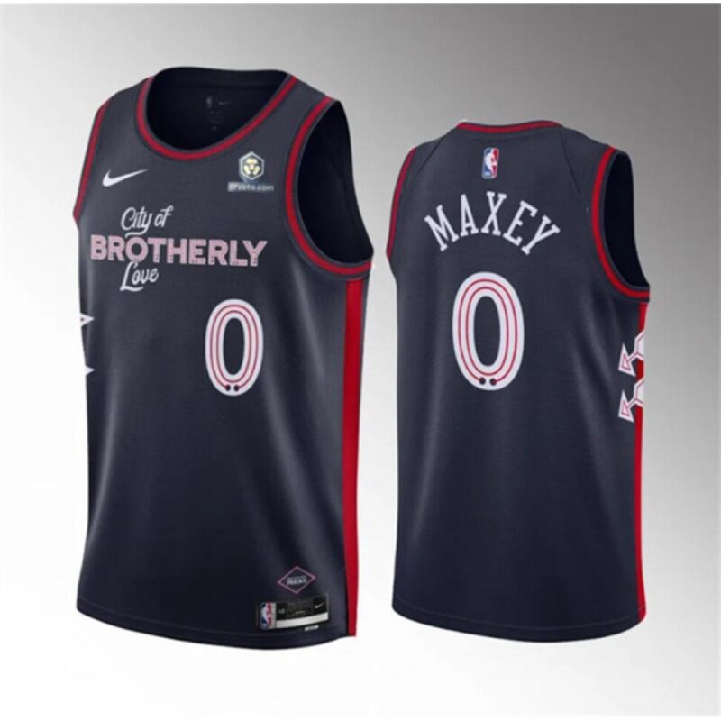 68640eb721c04_1 Men's Philadelphia 76ers #0 Tyrese Maxey Navy 2023-24 City Edition Stitched Basketball Jersey
