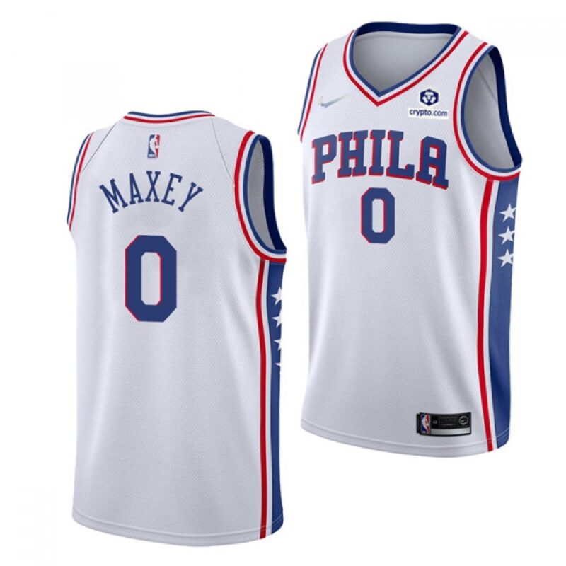 68640ec78e503_1 Men's Philadelphia 76ers #0 Tyrese Maxey White 75th Anniversary Association Edition Swingman Stitched Jersey