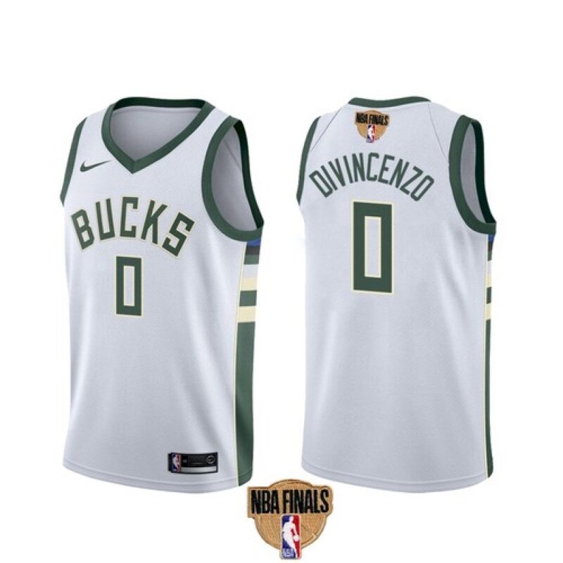 68640f27d05c9_1 Men's Milwaukee Bucks #0 Donte DiVincenzo 2021 NBA Finals White Association Edition Stitched Jersey