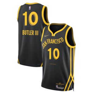 6864100a24d09_1 Men's Golden State Warriors #10 Jimmy Butler III Black 2025 City Edition Stitched Basketball Jersey