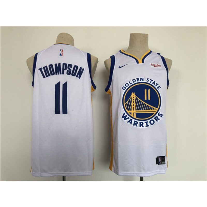 686410970861f_1 Men's Golden State Warriors #11 Klay Thompson White Stitched Basletball Jersey