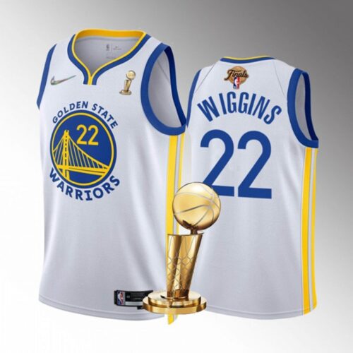 686410ac8f036_1 Men's Golden State Warriors #22 Andrew Wiggins 2022 White NBA Finals Champions Stitched Jersey