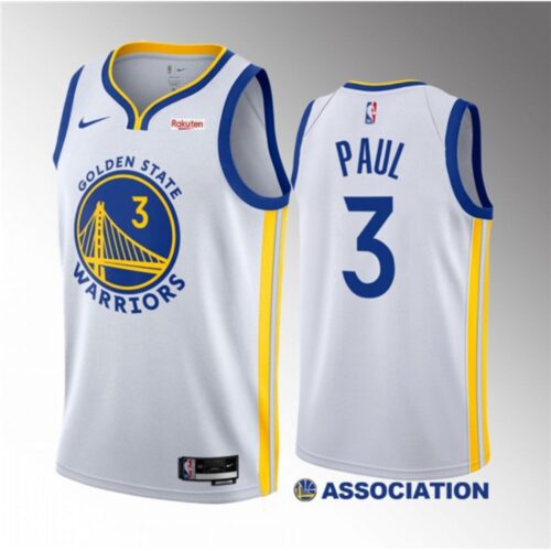 686410c05b601_1 Men's Golden State Warriors #3 Chris Paul White Association Edition Stitched Basketball Jersey