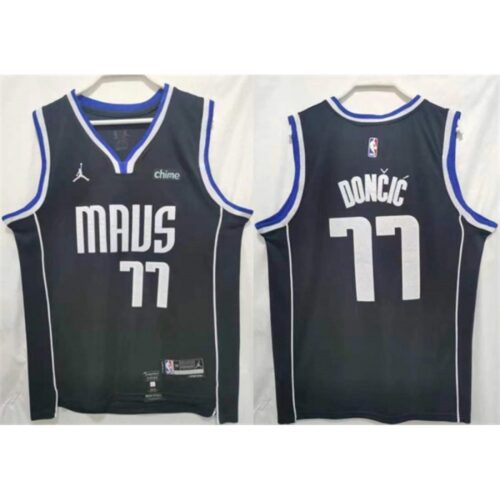 686410cccb843_1 Men's Dallas Mavericks #77 Luka Doncic Black Stitched Jersey