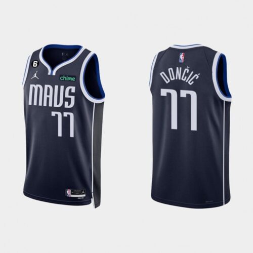 686410dcc5828_1 Men's Dallas Mavericks #77 Luka Doncic Navy Statement Edition With NO.6 Patch Stitched Basketball Jersey