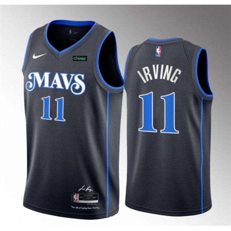 686410f81be5f_1 Men's Dallas Mavericks #11 Kyrie Irving Black 2023-24 City Edition Stitched Basketball Jersey
