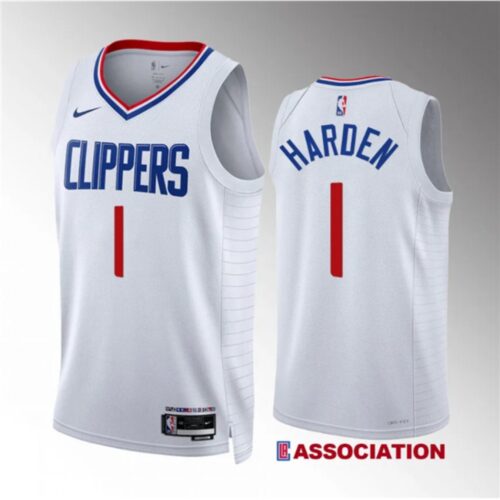 686411385b819_1 Men's Los Angeles Clippers #1 James Harden White Association Edition Stitched Jersey