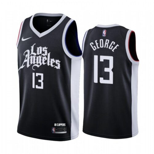 6864114e5a27d_1 Men's Los Angeles Clippers #13 Paul George Black City Edition Stitched NBA Jersey