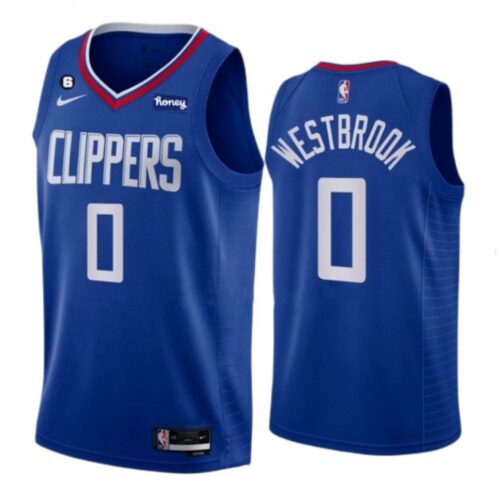68641154deeaa_1 Men's Los Angeles Clippers #0 Russell Westbrook Blue Stitched Jersey