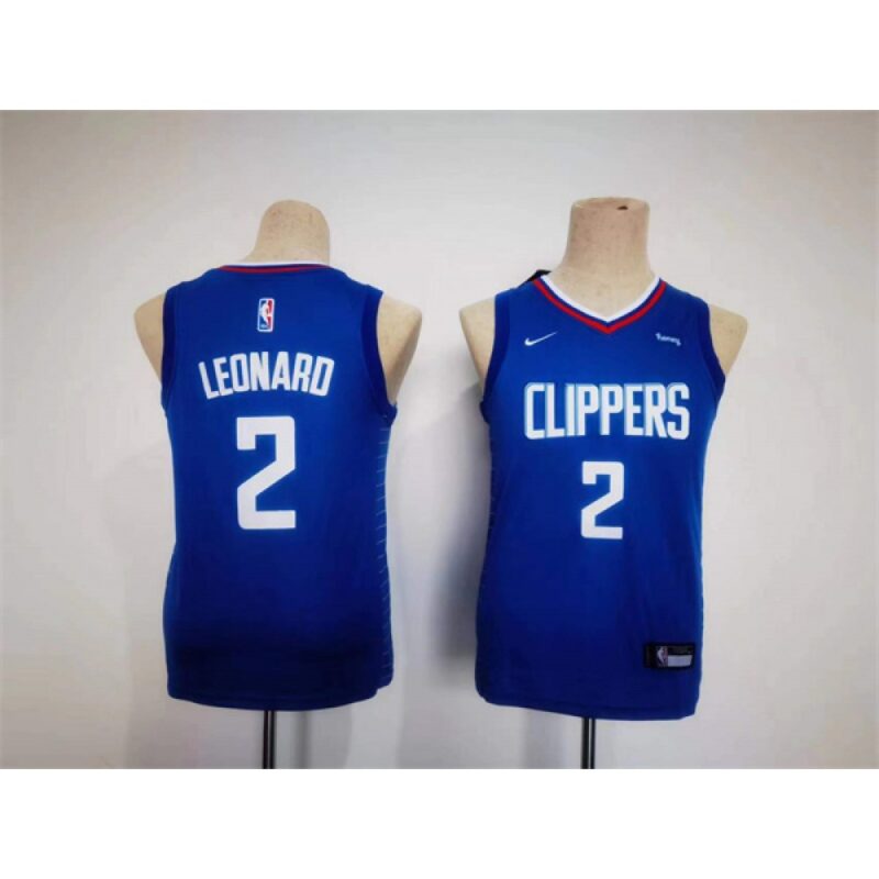 68641164bd420_1 Youth Los Angeles Clippers #2 Kawhi Leonard Royal Stitched Basketball Jersey