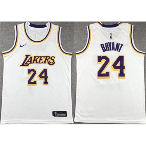 6864118704a83_1 Youth Los Angeles Lakers #24 Kobe Bryant White Stitched Basketball Jersey