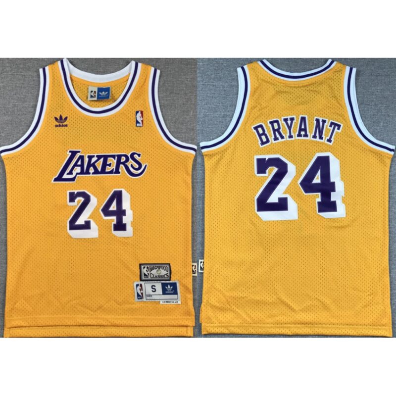 6864118983d94_1 Youth Los Angeles Lakers #24 Kobe Bryant Yellow Stitched Basketball Jersey