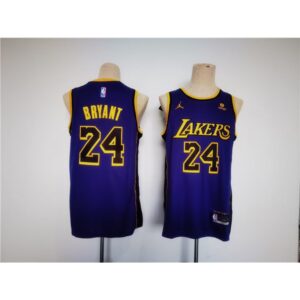 6864119279879_1 Men's Los Angeles Lakers #24 Kobe Bryant Purple Stitched Basketball Jersey