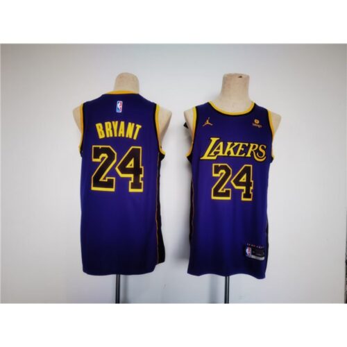 6864119279879_1 Men's Los Angeles Lakers #24 Kobe Bryant Purple Stitched Basketball Jersey
