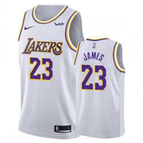 6864119bbd459_1 Youth Los Angeles Lakers #23 LeBron James White Stitched NBA Jersey