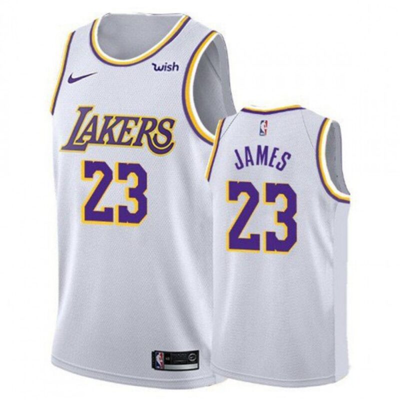 6864119bbd459_1 Youth Los Angeles Lakers #23 LeBron James White Stitched NBA Jersey