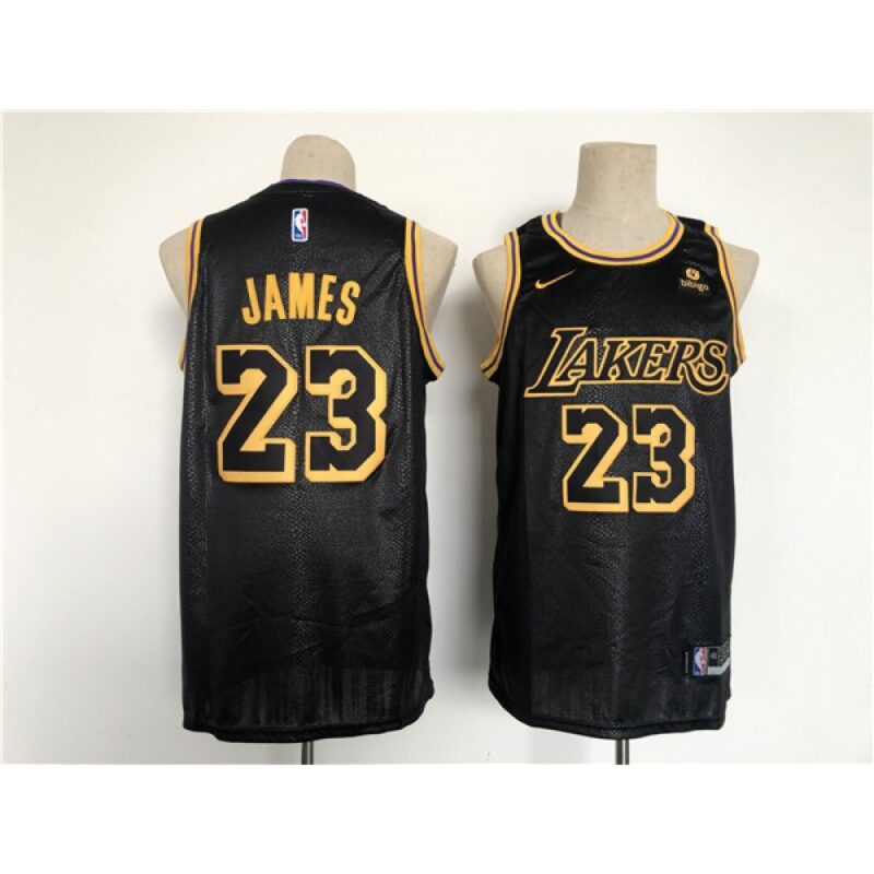 686411b23d642_1 Men's Los Angeles Lakers #23 LeBron James Black Stitched Basketball Jersey