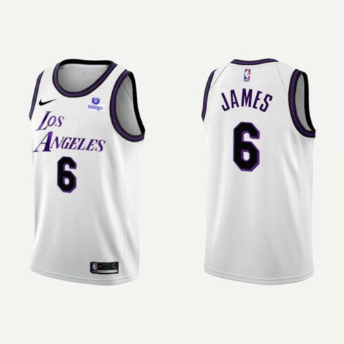 686411cdd9b1f_1 Men's Los Angeles Lakers #6 LeBron James 2022/23 White Stitched Basketball Jersey