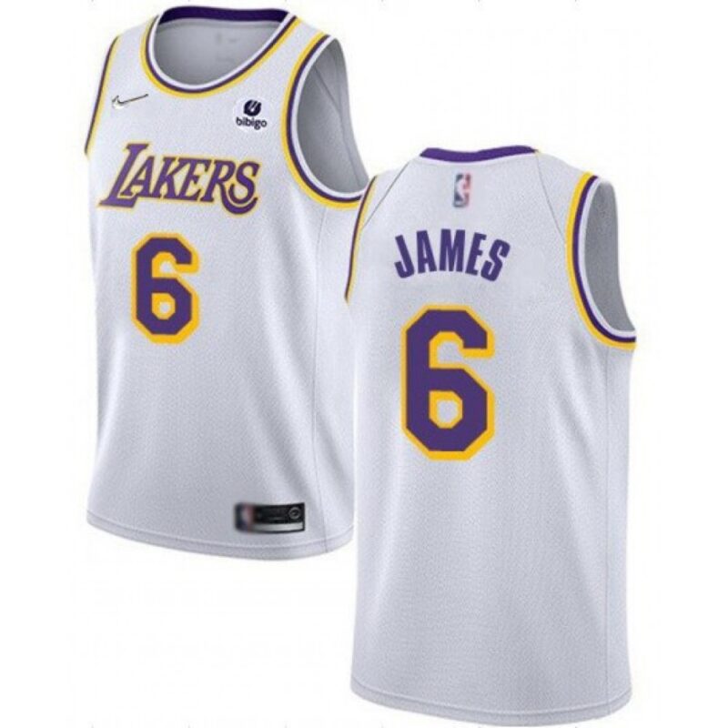 686411d1095c1_1 Men's Los Angeles Lakers #6 LeBron James White 75th Anniversary Stitched Basketball Jersey