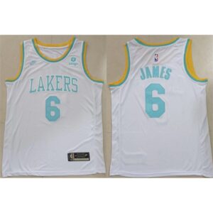 686411d432a60_1 Men's Los Angeles Lakers #6 LeBron James White Stitched Basketball Jersey