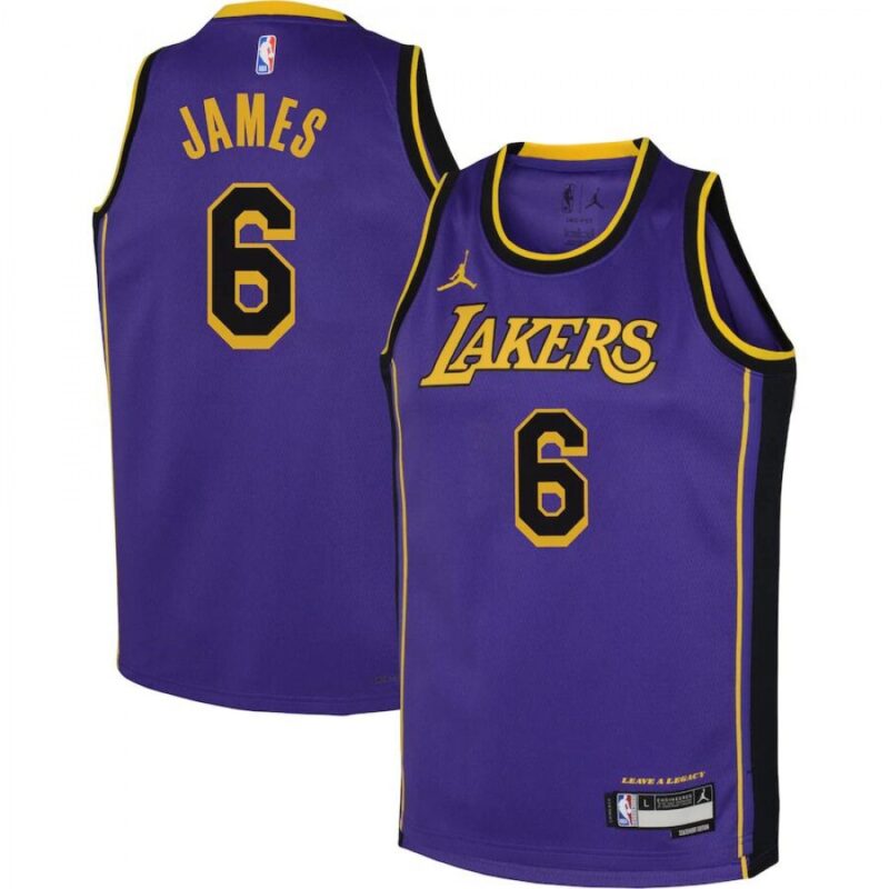 686411eb690f5_1 Toddlers Los Angeles Lakers #6 LeBron James 2022/23 Purple Swingman Statement Edition Stitched Basketball Jersey