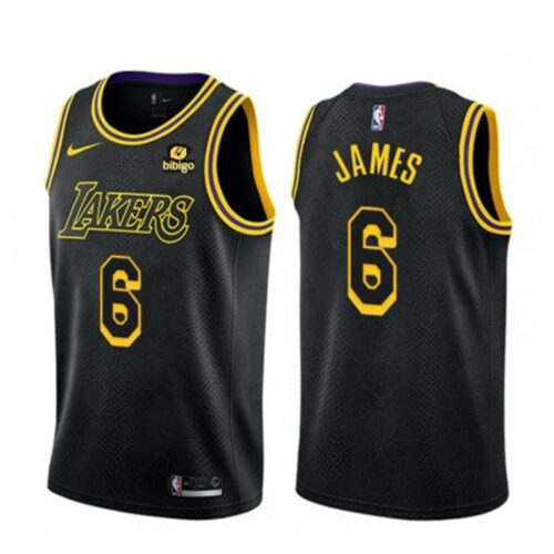 686411edb9bfc_1 Youth Los Angeles Lakers #6 LeBron James Black Stitched Basketball Jersey