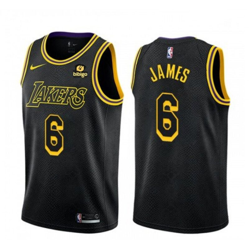 68641207c0e43_1 Men's Los Angeles Lakers #6 LeBron James Black "bibigo" Stitched Basketball Jersey