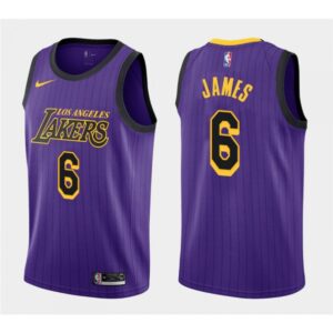 6864120e9cfce_1 Men's Los Angeles Lakers #6 LeBron James Purple Stitched NBA Jersey