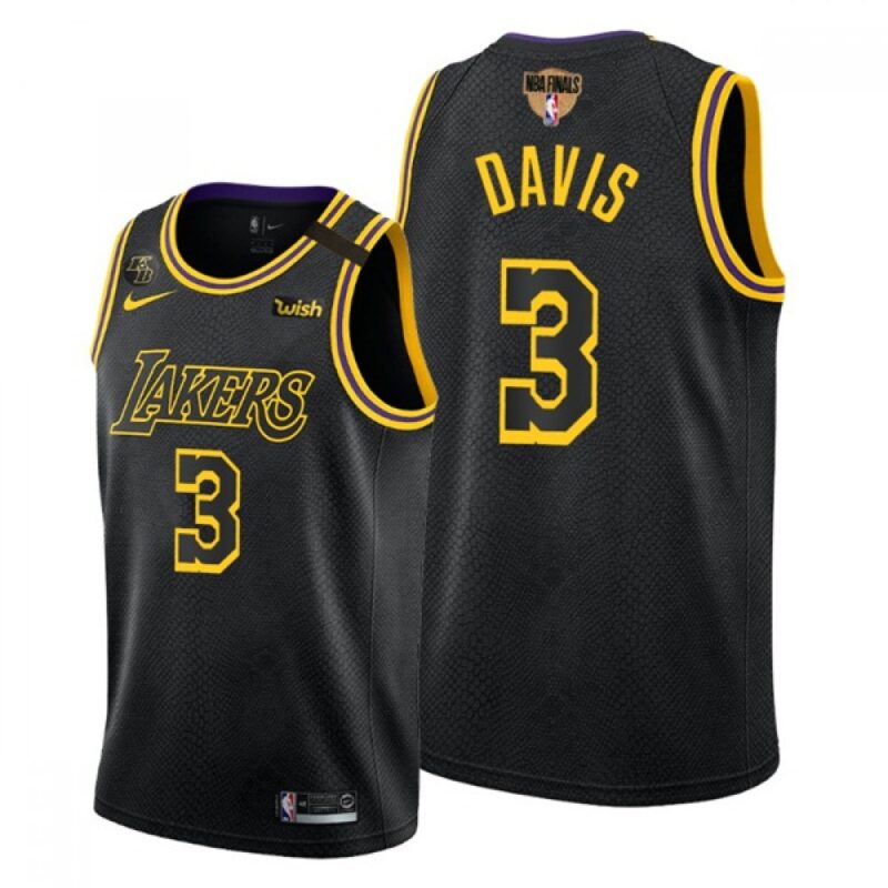 68641225bd872_1 Men's Los Angeles Lakers #3 Anthony Davis 2020 Black Western Conference Champions Stitched Jersey