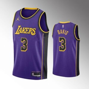 6864123cc3ad5_1 Men's Los Angeles Lakers #3 Anthony Davis Statement Edition Purple Stitched Basketball Jersey