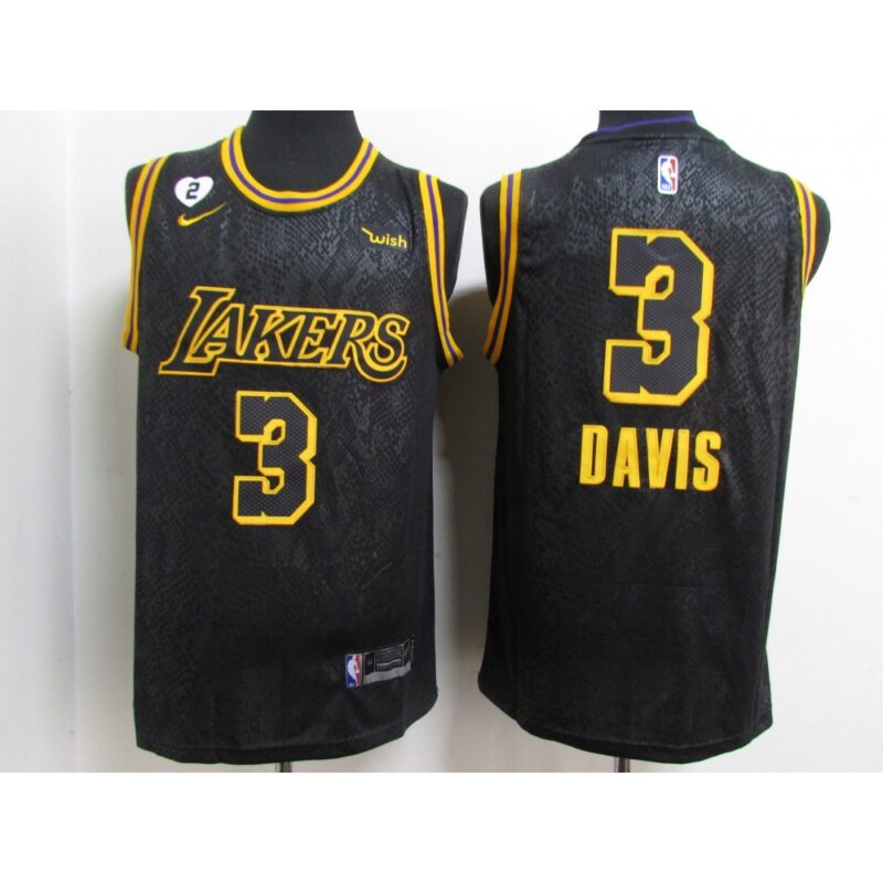 6864123ff1475_1 Men's Los Angeles Lakers #3 Anthony Davis 2020 Black City Edition With GiGi Patch Stitched Jersey