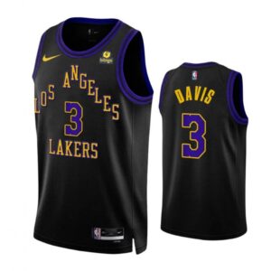 6864124aa07f4_1 Men's Los Angeles Lakers #3 Anthony Davis Black 2023/24 City Edition Stitched Basketball Jersey