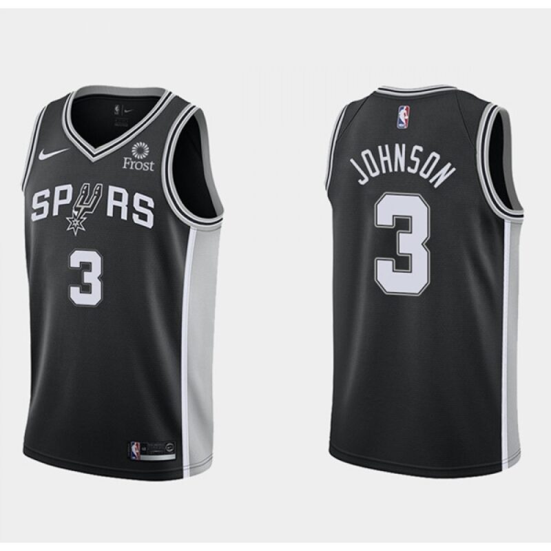 6864126937beb_1 Men's San Antonio Spurs #3 Keldon Johnson Icon Edition Black Stitched Jersey