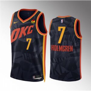 686412832f25c_1 Men's Oklahoma City Thunder #7 Chet Holmgren Black 2023/24 City Edition Stitched Basketball Jersey
