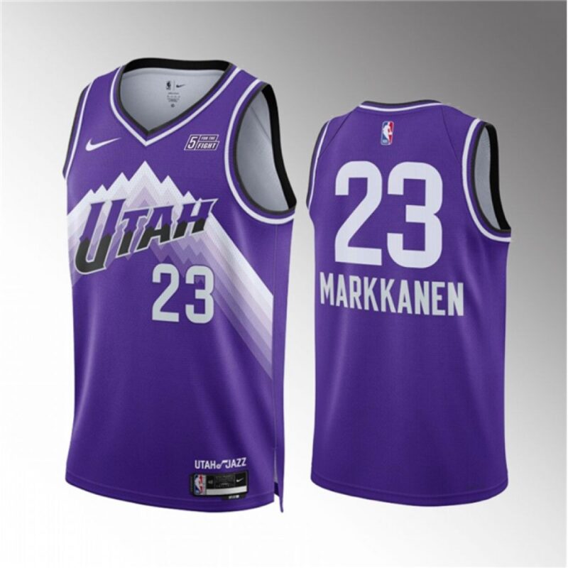 686412a352f9d_1 Men's Utah Jazz #23 Lauri Elias Markkanen Purple 2023/24 City Edition Stitched Basketball Jersey