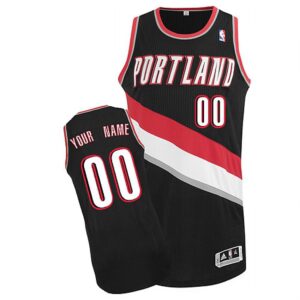 686412df78072_1 Trail Blazers Personalized Authentic Black NBA Jersey